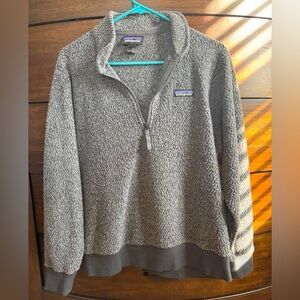 Patagonia Women's Woolyester Fleece Pullover Forge Grey Size Large